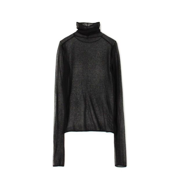 CABaN「コットンナイロン シアータートルネックプルオーバー」|ニット・セーター|19 ブラック