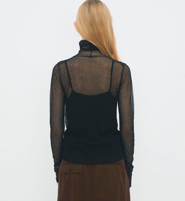 CABaN「コットンナイロン シアータートルネックプルオーバー」|ニット・セーター|