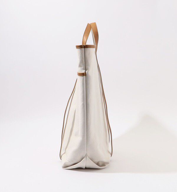 TOMORROWLAND GOODS「【別注】AMIACALVA レザーハンドルキャンバストート」|トートバッグ|
