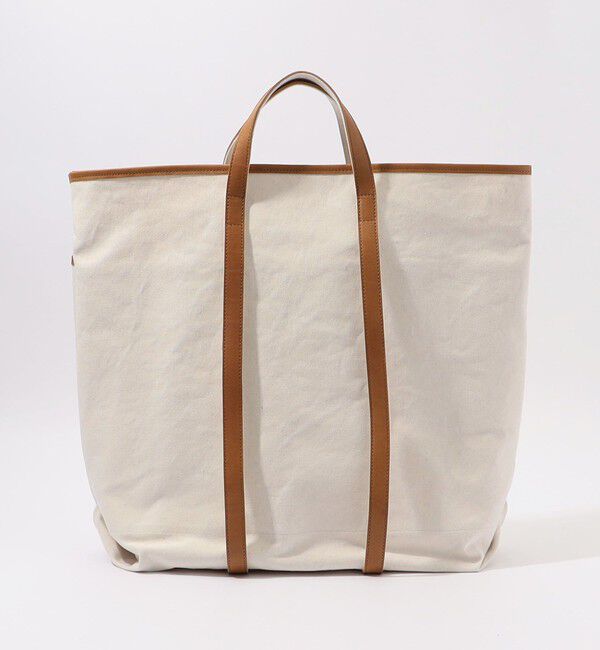TOMORROWLAND GOODS「【別注】AMIACALVA レザーハンドルキャンバストート」|トートバッグ|