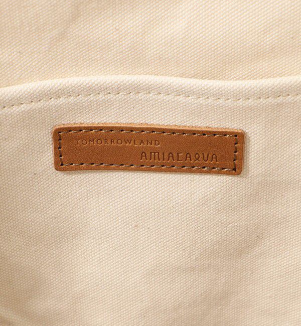 TOMORROWLAND GOODS「【別注】AMIACALVA レザーハンドルキャンバストート」|トートバッグ|
