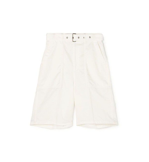 Edition「コットンナイロン ツイルカーゴハーフパンツ」|チノ|11 ホワイト