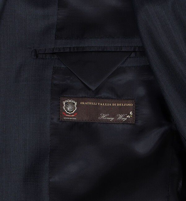 TOMORROWLAND MENS「ウールシルク ピンヘッド シングルブレステッド2Bスーツ Delfino」|スーツ|