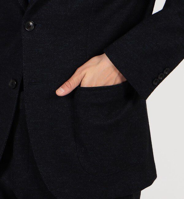 TOMORROWLAND MENS「ウールコットンダブルジャガード シングルブレステッド2Bジャケット」|テーラードジャケット|