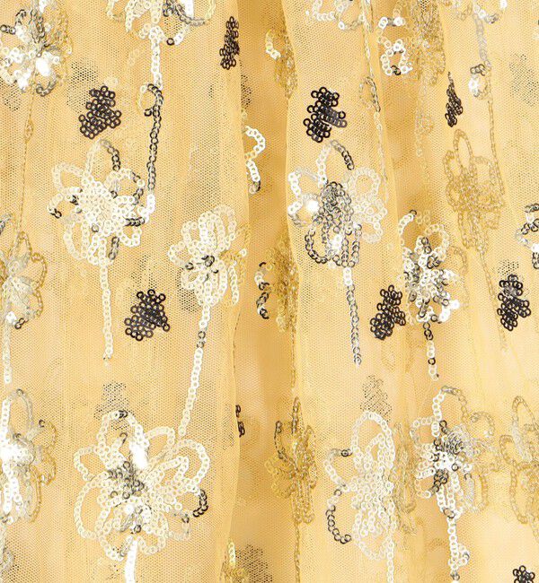 MACPHEE「メッシュスパンコール ラップスカート」|スカート|