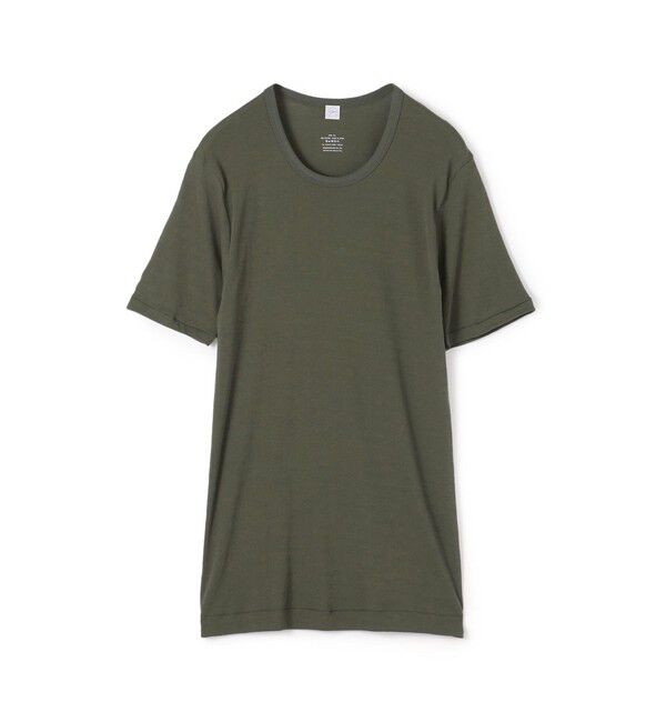 TOMORROWLAND HOME「コットンフライス クルーネックTシャツ（メンズ）」|Tシャツ・カットソー|57 カーキ