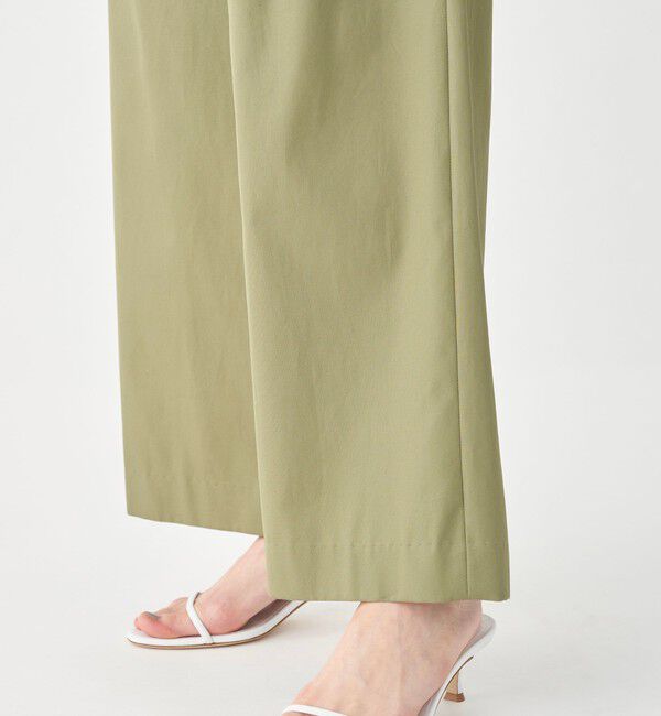 TOMORROWLAND collection「コットンギャバジン タックワイドパンツ」|その他|