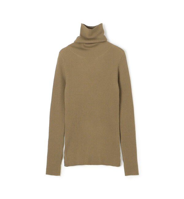GALERIE VIE「プルミエールウールリブ タートルネックプルオーバー」|ニット・セーター|45 キャメル