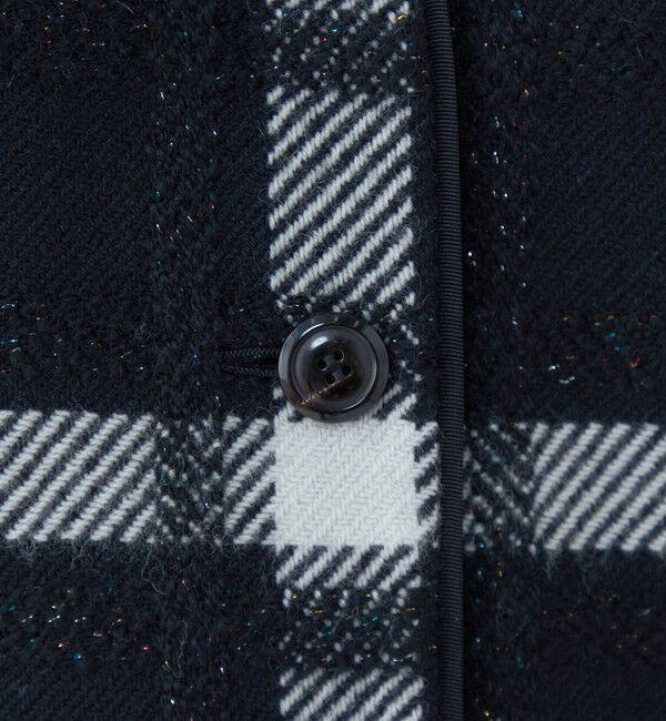 TOMORROWLAND collection「オーロラペーンチェック ファーコンビジレ」|ダウンベスト・ベスト|