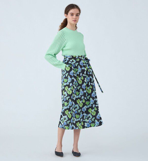 Ballsey「レーヨンストレッチ クルーネックプルオーバー」|ニット・セーター|