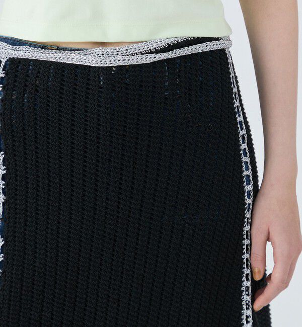 MACPHEE「ギマクロシェ ラップスカート」|スカート|