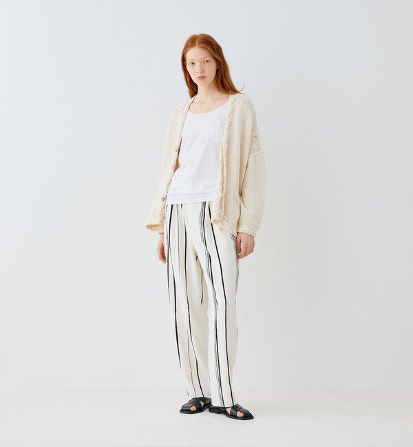 GALERIE VIE「コットンスラブ Vネックカーディガン」|カーディガン|