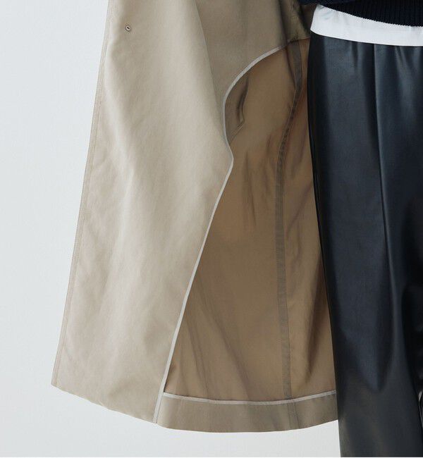 GALERIE VIE「ピーチクロス バルカラーコート」|ステンカラーコート|