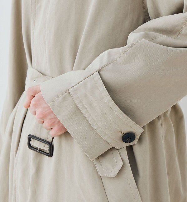 GALERIE VIE「ピーチクロス バルカラーコート」|ステンカラーコート|