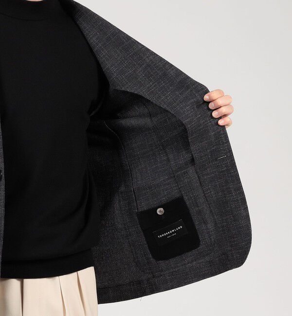 TOMORROWLAND MENS「ウールシルクナイロン シングルブレステッド 2Bジャケット CARLO BARBERA」|テーラードジャケット|