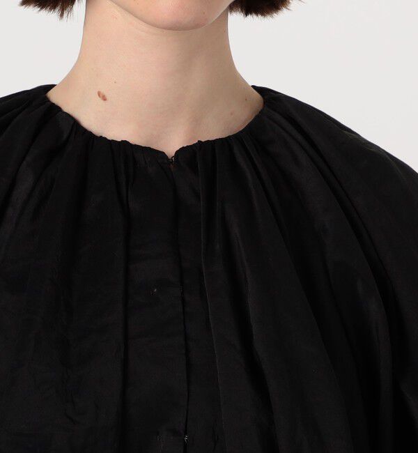 DES PRES「シルクラミーワッシャー ギャザーブルゾン」|ブルゾン・スタジャン|