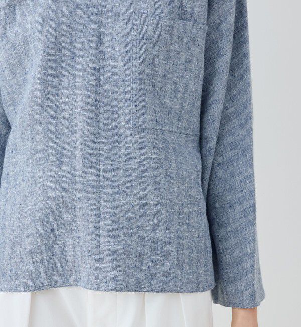 GALERIE VIE「ブラッシュドリネン プルオーバーシャツ」|シャツ・ブラウス|