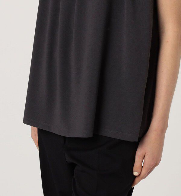 DES PRES「ジャージーライクジョーゼット ギャザーネックブラウス」|シャツ・ブラウス|