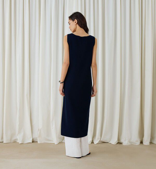 DES PRES「ハイツイストドライコットン ボートネックワンピース」|ワンピース|