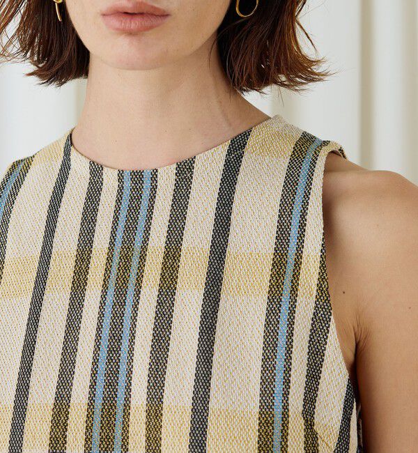 DES PRES「ウーブンライクニット ノースリーブワンピース」|ワンピース|