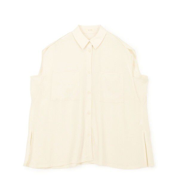 DES PRES「ジャージーライクジョーゼット パイピングブラウス」|シャツ・ブラウス|11 ホワイト