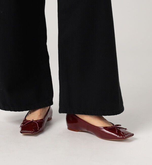 TOMORROWLAND GOODS「CHEMBUR SQ FLAT STUDS BALLET シューズ」|バレエシューズ|