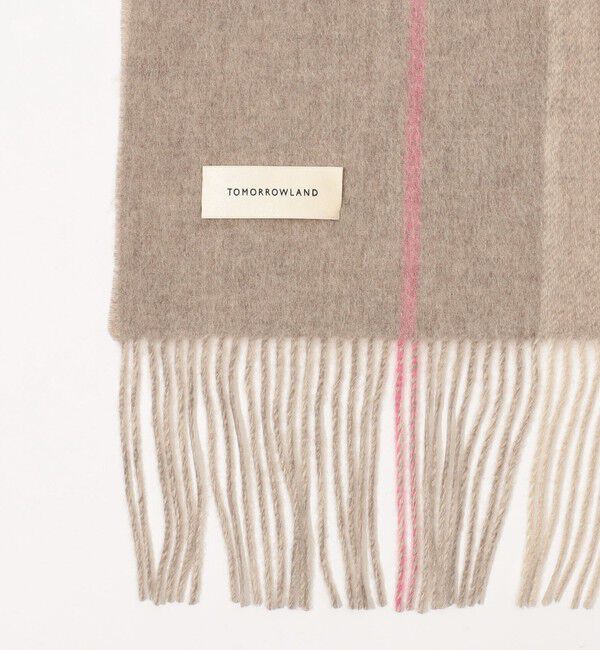 TOMORROWLAND GOODS「TOMORROWLAND カシミヤ ダブルフェイス チェックストール」|ストール|