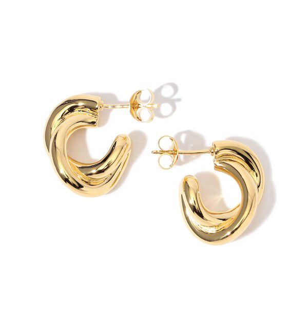 TOMORROWLAND GOODS「LIE STUDIO The Diana ゴールドピアス」|ピアス|91 ゴールド