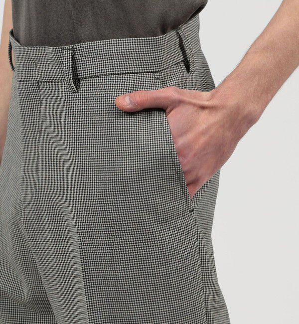 TOMORROWLAND MENS「トロピカルウーステッド ノープリーツスラックス ALFRED BROWN」|スラックス|