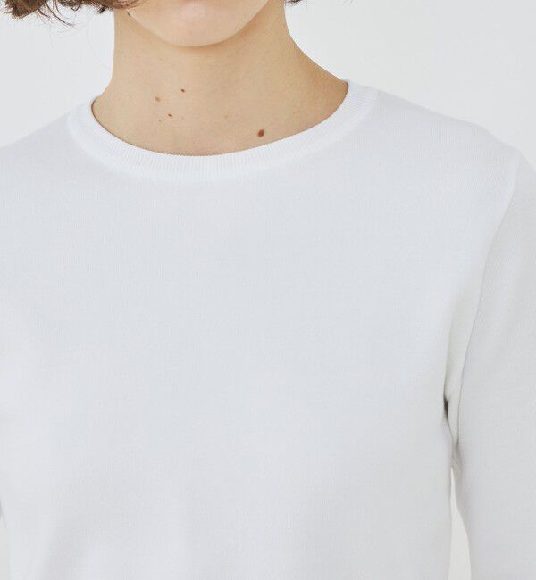 GALERIE VIE「シーアイランドコットン クルーネックプルオーバー」|ニット・セーター|