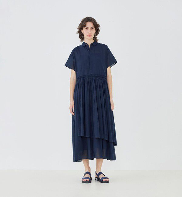 GALERIE VIE「【WEB先行予約】インドコットン アシンメトリーヘムワンピース」|ワンピース|