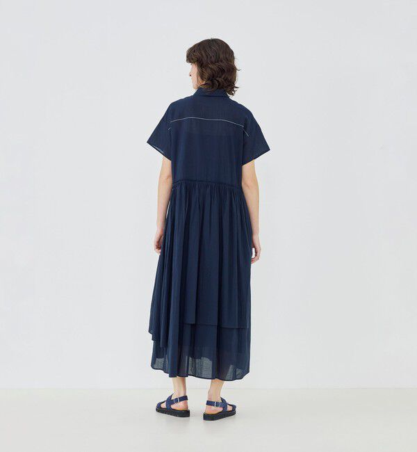 GALERIE VIE「【WEB先行予約】インドコットン アシンメトリーヘムワンピース」|ワンピース|