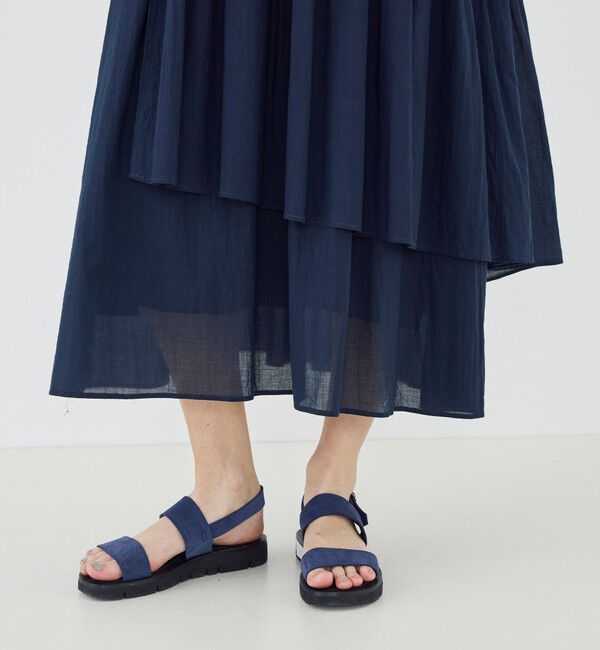 GALERIE VIE「【WEB先行予約】インドコットン アシンメトリーヘムワンピース」|ワンピース|