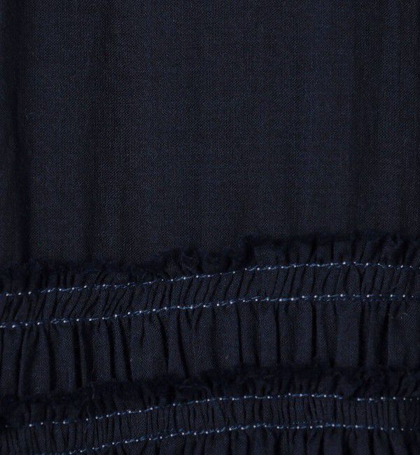 GALERIE VIE「【WEB先行予約】インドコットン アシンメトリーヘムワンピース」|ワンピース|