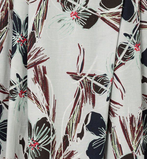 Ballsey「チェロキープリント タックロングスカート」|フレア|