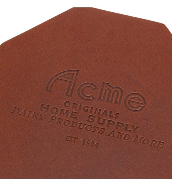 ACME「LEATHER COASTER CML レザーコースター キャメル」|食器・キッチングッズ|
