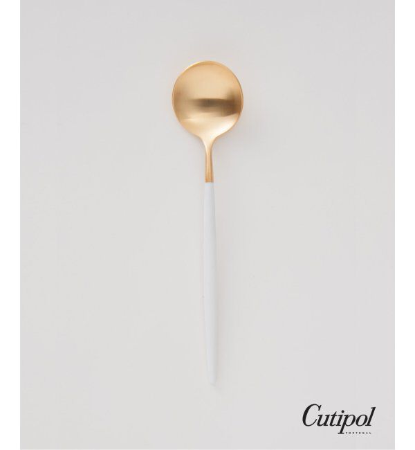 journal standard Furniture「【Cutipol/クチポール】GOA デザートスプーン ホワイト&times;ゴールド」|食器・キッチングッズ|