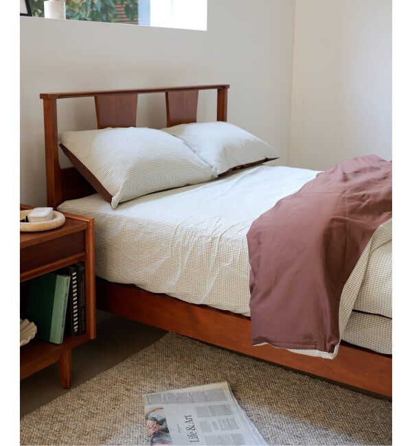 journal standard Furniture「《予約》SUCKER CHECK BOX SHEET SD　ボックスシーツ セミダブル」|その他|