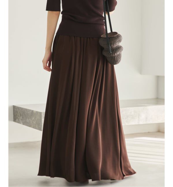 Plage「dull satin gather スカート」|スカート|