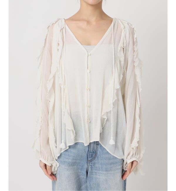 Plage「《追加予約》R&rsquo;IAM FURILL FURILL ブラウス 2」|シャツ・ブラウス|