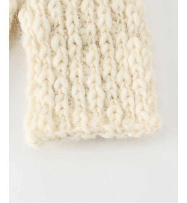 IENA LA BOUCLE「IENA LA BOUCLE スラブウールハンドニットマフラー」|マフラー|