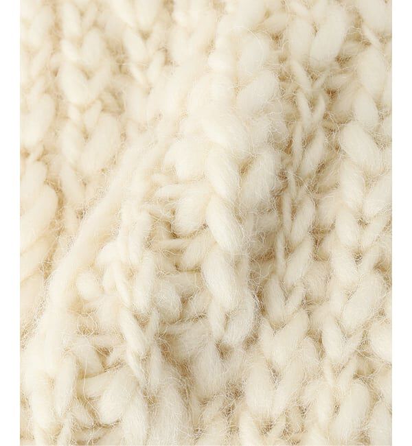 IENA LA BOUCLE「IENA LA BOUCLE スラブウールハンドニットマフラー」|マフラー|