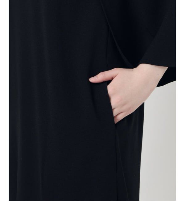 VERMEIL par iena「ACEPOLYバックサテンケープ風ワンピース」|ワンピース|