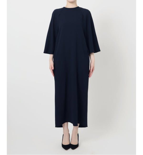 VERMEIL par iena「ACEPOLYバックサテンケープ風ワンピース」|ワンピース|