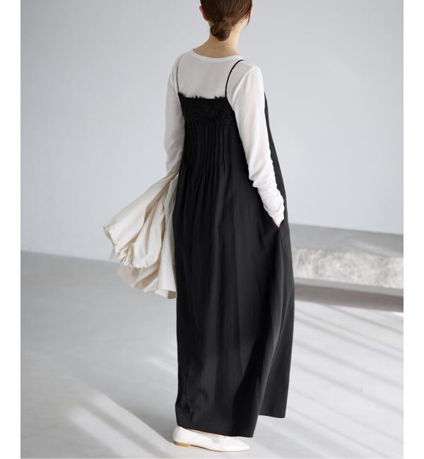 IENA「《WEB限定/追加》レースキャミソールワンピース」|ワンピース|