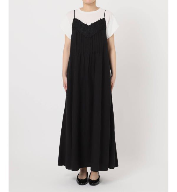 IENA「《WEB限定/追加》レースキャミソールワンピース」|ワンピース|