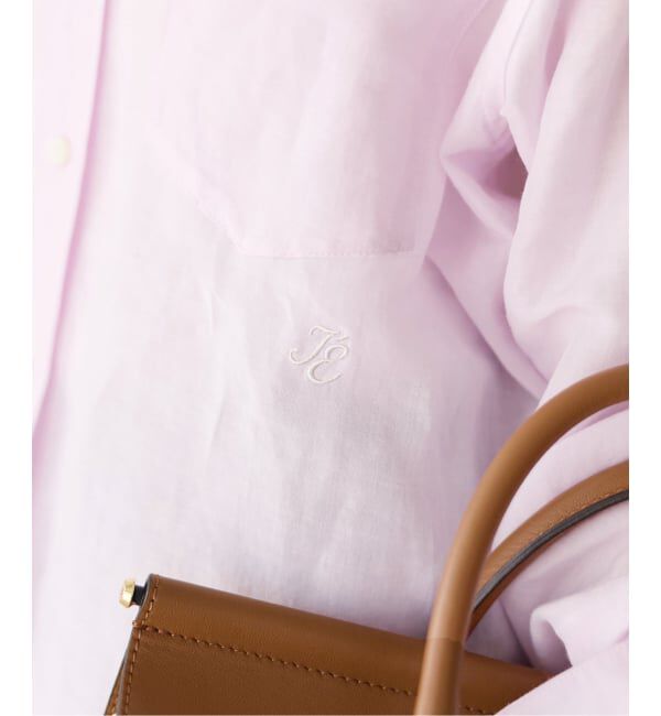 IENA「《一部カラーWEB限定》ラミーリヨセルバンドカラーシャツ」|シャツ・ブラウス|