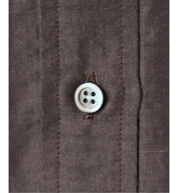 IENA「《一部カラーWEB限定》ラミーリヨセルバンドカラーシャツ」|シャツ・ブラウス|