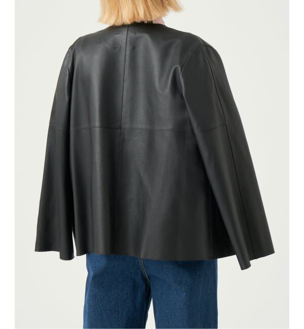 IENA LA BOUCLE「《追加》IENA LA BOUCLE SHEEPレザージャケット」|ノーカラージャケット|