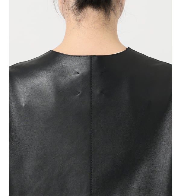 IENA LA BOUCLE「《追加》IENA LA BOUCLE SHEEPレザージャケット」|ノーカラージャケット|